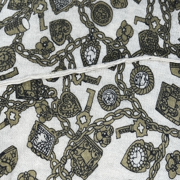 Anthropologie Charlie & Robin Cardigan XS Cashmere Blend Charmed Graphic Boho - Picture 8 of 8